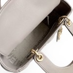 Christian Dior Lady Dior Quilted Lambskin Top Handle Bag